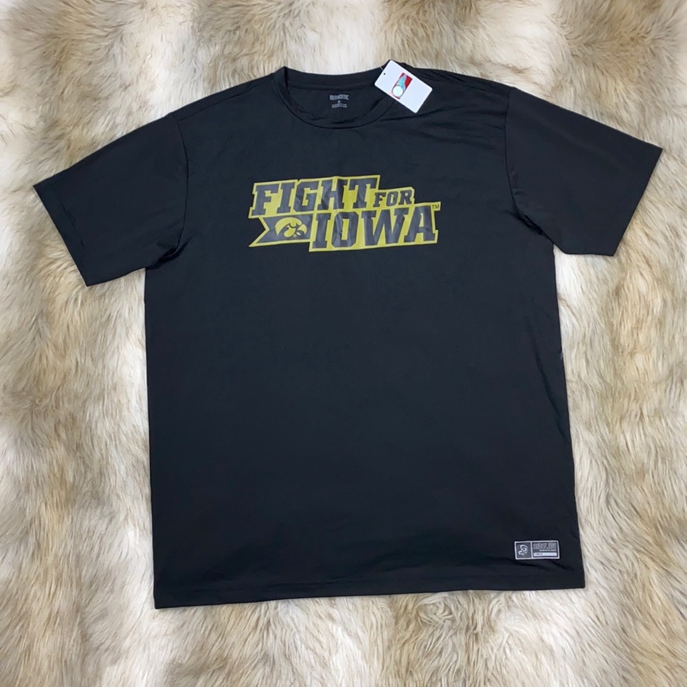 Men’s Iowa Hawkeye ‘Fight For Iowa’ Short Sleeve Top, XL, New with tags